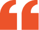 Orange quotation mark on black background.